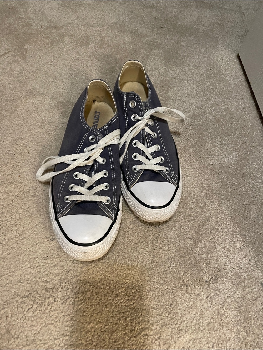 Converse all star denim blue shoes